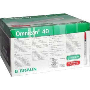 OMNICAN 40 INS KAN SPR 1ML, 100 ST