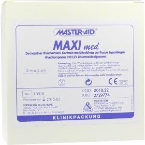 MAXI MED Wundverband 5mx4cm Master Aid, 1 ST