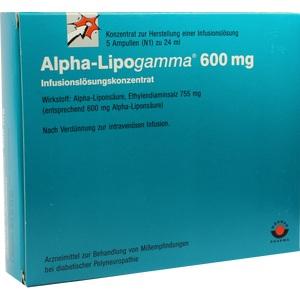 Alpha-Lipogamma 600 Infusionslösungskonzentrat, 5x24 ML