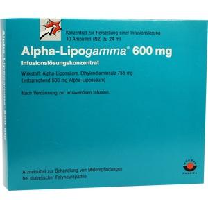 Alpha-Lipogamma 600 Infusionslösungskonzentrat, 10x24 ML