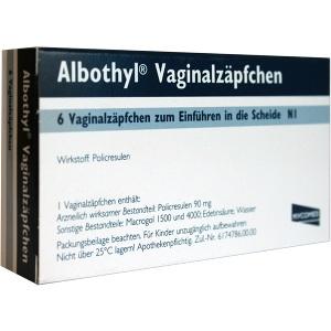 ALBOTHYL Vaginalzäpfchen, 6 ST