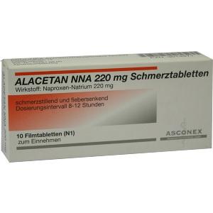 Alacetan NNA 220mg Schmerztabletten, 10 ST