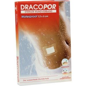 Dracopor Waterproof Wundverband steril 5cmx7.2cm, 5 ST