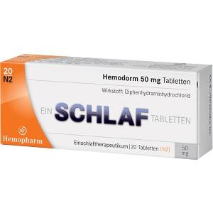 Hemodorm 50mg Einschlaf-Tabletten, 20 ST