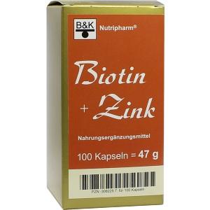Biotin + Zink, 100 ST