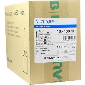 URO TAINER NATR CHLOR 0.9%, 10x100 ML