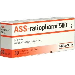 ASS-ratiopharm 500mg, 30 ST