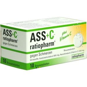 ASS+C-ratiopharm gegen Schmerzen, 10 ST