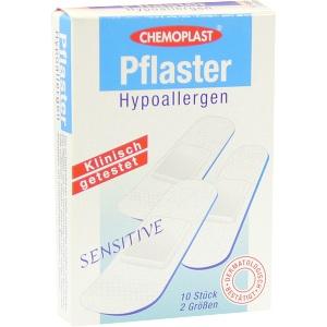 Pflaster Hypoallergen Sensitive 2Größen, 10 ST