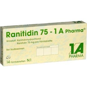 Ranitidin 75-1A Pharma, 14 ST