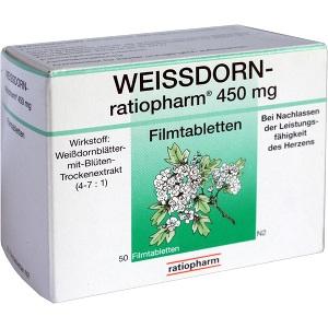 WEISSDORN-ratiopharm 450mg Filmtabletten, 50 ST