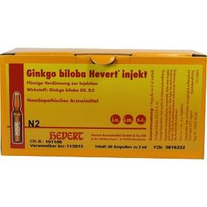 Ginkgo biloba Hevert injekt, 50 ST