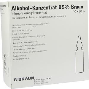 ALKOHOL 95%, 10x20 ML