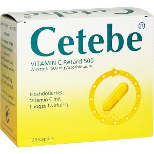 Cetebe Vitamin C Retard 500, 120 ST