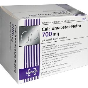 Calciumacetat-Nefro 700mg, 200 ST