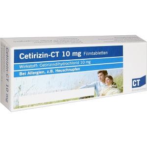 Cetirizin - ct 10mg Filmtabletten, 7 ST