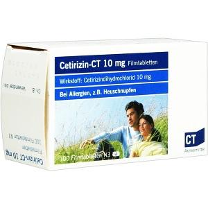 Cetirizin - ct 10mg Filmtabletten, 100 ST