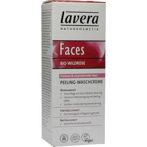 lavera Faces Peeling-Waschcreme Wildrose, 30 ML