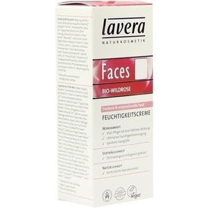 lavera Faces Feuchtigkeitscreme Wildrose, 30 ML