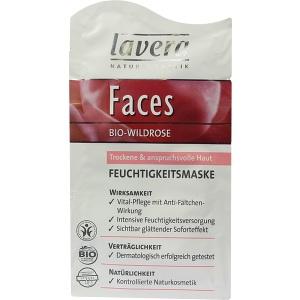 lavera Faces Feuchtigkeitsmaske Wildrose, 10 ML