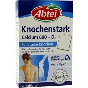 Abtei Knochenstark Calcium 600+D3, 28 ST