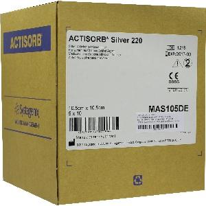 ACTISORB 220 SILVER 10.5x10.5cm steril, 50 ST