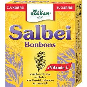 Soldan Salbei Bonbons zuckerfrei, 30 G