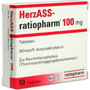 HerzASS-ratiopharm 100 mg, 50 ST