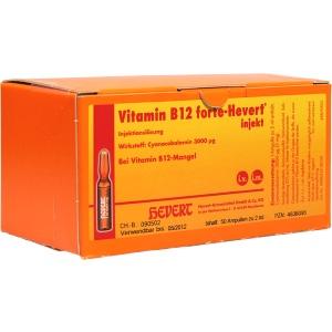 VITAMIN B12 FORTE HEVERT INJEKT, 50x2 ML