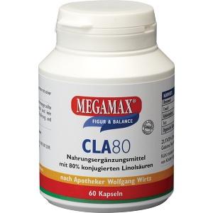CLA 80% MEGAMAX 1g konjugierten Linolsäuren, 60 ST
