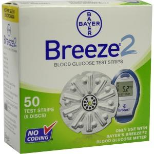Breeze 2 Sensorenscheibe Teststreifen, 50 ST