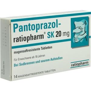 Pantoprazol-ratiopharm SK 20mg magensaftres. Tbl., 14 ST