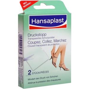 Hansaplast Druckstopp Transparentes Schutzpolster, 2 ST
