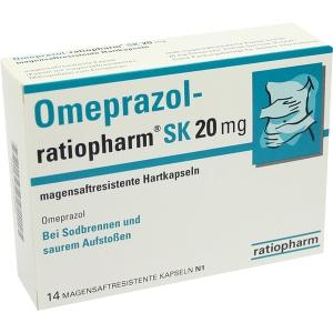Omeprazol-ratiopharm SK 20mg magensaftres.Hartkap., 14 ST