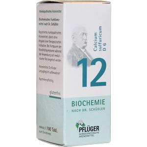 Biochemie Pflüger Nr. 12 Calcium sulfuricum D 6, 100 ST