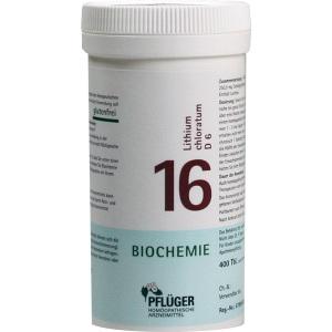 Biochemie Pflüger Nr. 16 Lithium chloratum D 6, 400 ST