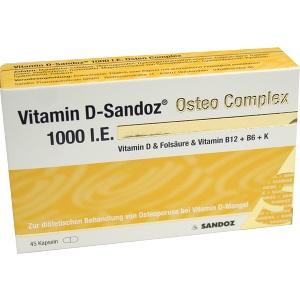 Vitamin D-Sandoz 1000 I.E. Osteo Complex Hartkapseln, 45 ST