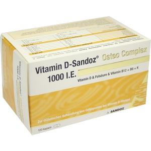 Vitamin D-Sandoz 1000 I.E. Osteo Complex Hartkapseln, 120 ST