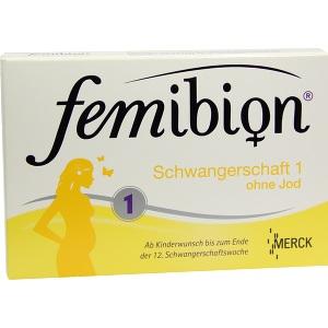Femibion Schwangerschaft 1 (800ug Folat) ohne Jod, 30 ST