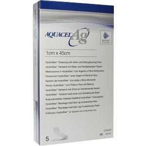 Aquacel-Ag Tamponade m.Verstärkungsfasern 1cmx45cm, 5 ST