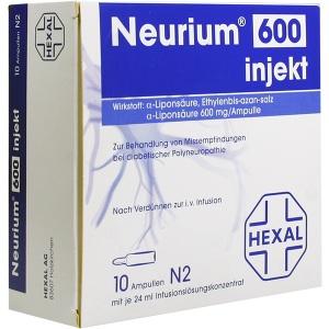 NEURIUM 600 INJEKT, 10 ST