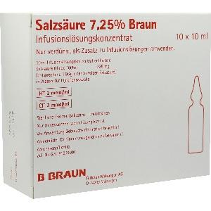 Salzsäure BRAUN 7.25%, 10x10 ML