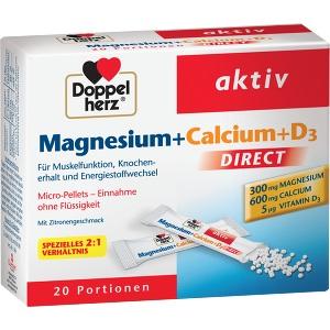 Doppelherz Magnesium + Calcium + D3 direct, 20 ST