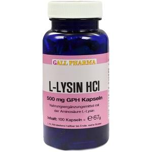 Lysin HCI 500mg GPH Kapseln, 100 ST