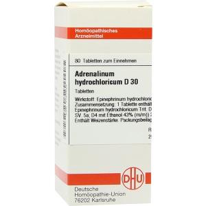 ADRENALINUM HYDROCHL D30, 80 ST
