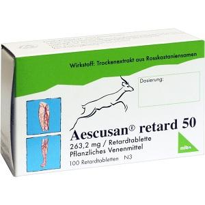 Aescusan retard 50, 100 ST