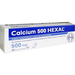 CALCIUM 500 HEXAL, 20 ST