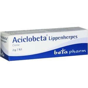 Aciclobeta Lippenherpes Creme, 2 G