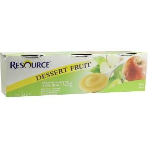 Resource Dessert Fruit Apfel, 3X125 G