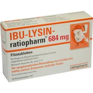 IBU-LYSIN-ratiopharm 684mg Filmtabletten, 10 ST